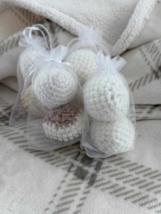 Handcrafted Knitted Toy Balls (Pack of 3)